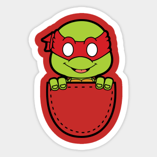 raphael in the pocket Sticker